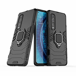 Coque en TPU garde cool avec support de bague noir pour votre Oppo Find X2 Pro