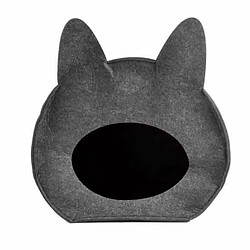 Paris Prix Niche pour Chat & Poignée Feutrine 40cm Anthracite