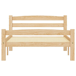 Avis vidaXL Cadre de lit sans matelas bois de pin massif 90x200 cm