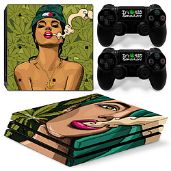 Stealth Gamer Skin Console et Manettes PS4 PRO - Cannabis Color 