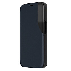 Avizar Étui Folio pour iPhone 15 Clapet Support Vidéo Bleu nuit