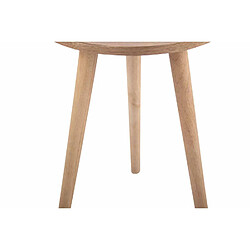 Avis Decoshop26 Table d'appoint / support de plante en bois couleur nature plateau Ø 40 cm TAB10047