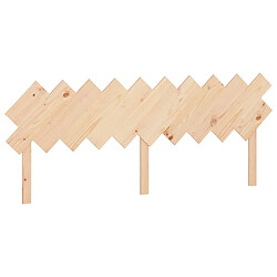 Maison Chic Tête de lit scandinave,Meuble de chambre 196x3x80,5 cm Bois massif de pin -MN43891