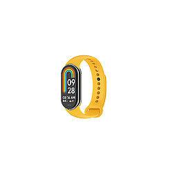 Bracelet En Silicone Lisse Phonecare Compatible avec Xiaomi Smart Band 9 - Amarelo