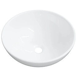 vidaXL Lavabo blanc 28x28x10 cm céramique