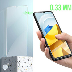 Avizar Verre Trempé pour Xiaomi Poco M5 Dureté 9H Anti-rayures Anti-traces transparent pas cher