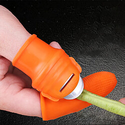 4 Pcs Pouce Couteau Légumes Pouce Plant Cutter Doigt Couverture Jardin Récolte pas cher