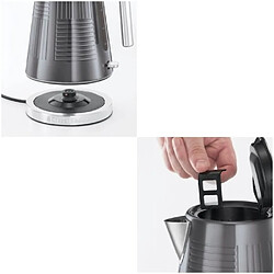 Russell Hobbs 25240-70 Bouilloire 1,7L Geo Steel, Ebullition Rapide, Illumination claire a la Base, Design Premium