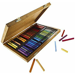 Conté à Paris Coffret de Crayons à dessin en bambou 48 carrés Couleurs Assorties