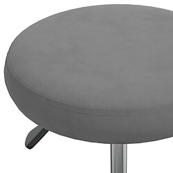 Acheter vidaXL Tabouret de massage Velours Gris foncé