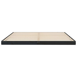 Acheter vidaXL Cadre de lit sans matelas noir 180x200 cm bois massif de pin