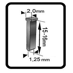 Ribimex Lot de 1000 clous hauteur 15mm