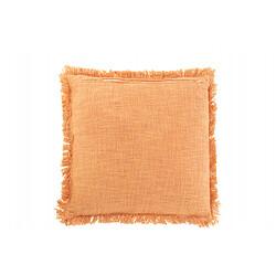 Dansmamaison Coussin Frange Coton Velours Orange