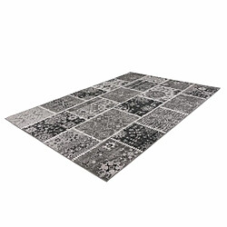 Acheter Paris Prix Tapis Patchwork à Poils Courts Ariya Gris 80 x 150 cm