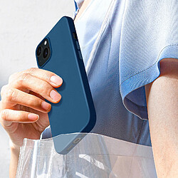 Acheter Avizar Coque pour iPhone 15 Silicone Anti-traces Recyclable Classic Case Bio Bleu nuit