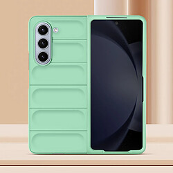 Avizar Coque pour Samsung Galaxy Z Fold 5 Silicone Gel Robuste et Antichoc Vert Clair pas cher