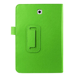 Avis Wewoo Housse Étui vert pour Samsung Galaxy Tab S2 8.0 / T715 Litchi Texture Horizontal Flip couleur solide Smart Case en cuir avec deux pliage titulaire & Fonction veille / réveil