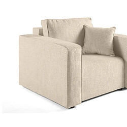 Acheter Bestmobilier Topaze - fauteuil - en tissu velours relief