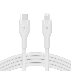 Belkin Cbl Silicone USB-C LTG 3M blc câble USB USB C USB C/Lightning Blanc