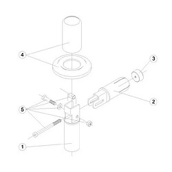 Avis Astral Ancrage articulé pour échelle en tube acier inox poli iisi-304 Ø43mm