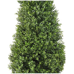 Pegane Plante artificielle haute gamme Spécial extérieur / Buis topiaire UV Artificiel - Dim : 155 x 60 cm