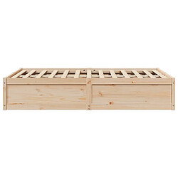 Acheter Vidaxl Cadre de lit 120x190 cm Bois de pin massif