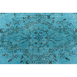 Avis Vidal Tapis de laine 279x183 turquoise Ultra Vintage