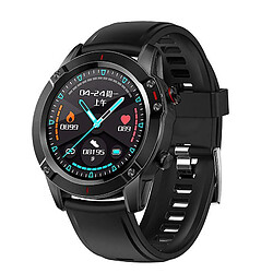 Chrono Chronus Fitness Tracker Smartwatch Tensiomètre, Moniteur de Sommeil Plein Écran Tactile Longue Durée de Vie de la Batterie Rappel de Message Podomètre Montre de Fitness Pour Femmes Hommes Étanche(noir)