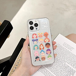 GUPBOO Étui pour iPhone11ProMax adorable étui souple et transparent pour téléphone portable pour garçons et filles