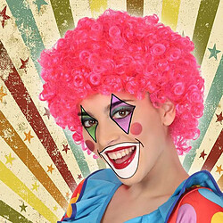 Totalcadeau Perruque à cheveux bouclés pour clown Couleur - Blanc pas cher