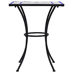 Maison Chic Mobilier de bistro et chaises de jardin 3 pcs mosa?que Carreau céramique Bleu Blanc -GKD815961 pas cher