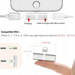 GUPBOO adaptateur répartiteur foudre ipad iphone 2en1,JL1128