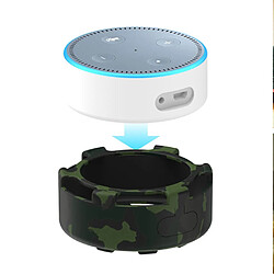 Coque en silicone Noir/camouflage pour votre Amazon Echo Dot 2