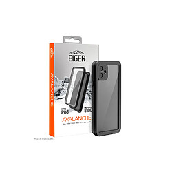 EIGER Avalanche Coque pour iPhone 13 Protection complète contre les intempéries Noir mat