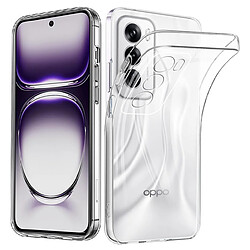 Htdmobiles Coque pour Oppo Reno 12 5G - housse etui silicone gel fine + verre trempe - TRANSPARENT TPU