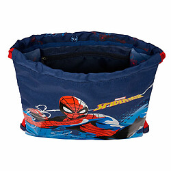 Spiderman Sac à dos serré par des ficelles Spider-Man Neon Blue marine 26 x 34 x 1 cm