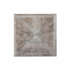 Décoration murale DKD Home Decor 3D 121,5 x 2,5 x 122 cm Argenté Moderne