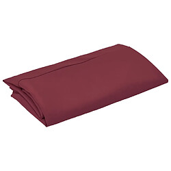 Acheter vidaXL Tissu de remplacement pour parasol d'extérieur Bordeaux 300 cm