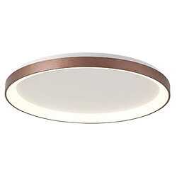 Merope 600 Moderne Rond LED CCT Plafonnier 42 W 3000K 4000K Plafonnier Applique Cuisine Couloir Bureau Entrée 230V 58cm COLEUR MARRON