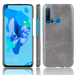 Wewoo Coque PC + PU antichoc Litchi Texture pour Huawei P20 lite 2019 / Nova 5i Gris