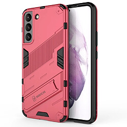 Coque en TPU anti-rayures avec béquille rose pour votre Samsung Galaxy S22 Plus 5G