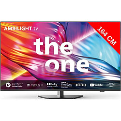 Philips TV LED 4K 164 cm 65PUS8909 - Ambilight 3 côtés