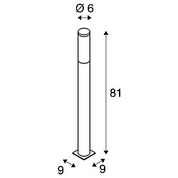 Avis Borne extérieure SLV BIG NAILS inox 304, E27, 15W - Hauteur 80 cm