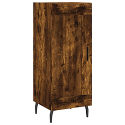 Acheter vidaXL Buffet haut Chêne fumé 34,5x34x180 cm Bois d'ingénierie