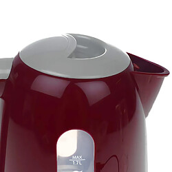 Bouilloire électrique sans fil. 1,7 litres, base 360º, filtre anti-calcaire, 2200, Rouge, MPM, MCZ-85/B2