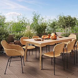 Rendez Vous Deco Table de jardin extensible Tunga 186/245 cm