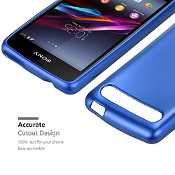 Cadorabo Coque Sony Xperia E1 Etui en Bleu pas cher