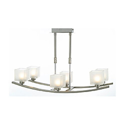 Luminaire Center Suspension PILA Nickel satiné