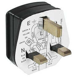 Fiche à contact de protection Bachmann 910.176 plastique 250 V noir IP20 1 pc(s)