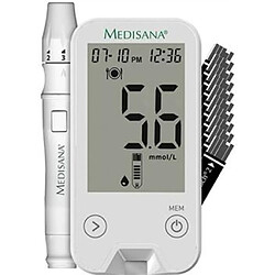 Medisana Lecteur de glycémie MediTouch 2 Blanc mmol/L